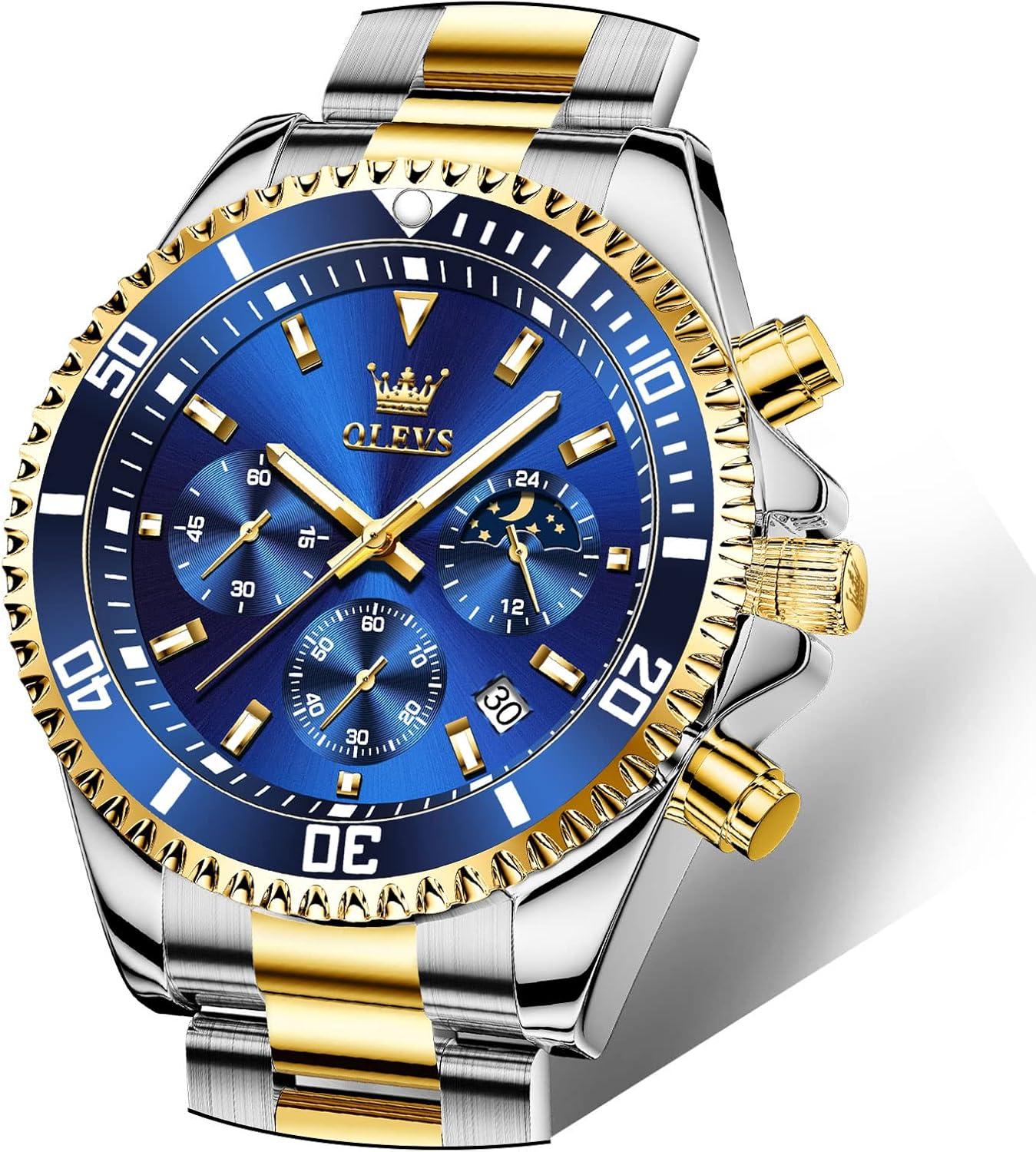 Best Business Watch – OLEVS Mens Big Face Stainless Steel Review