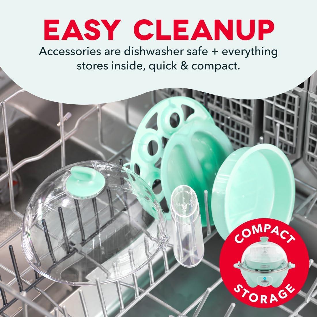 Best Egg Cooker – Dash Rapid Egg Cooker – Boiler, Poacher & Steamer – Includes Measuring & Recipe Guide – Dishwasher Safe – BPA Free – Holds 7 Eggs, Aqua Review